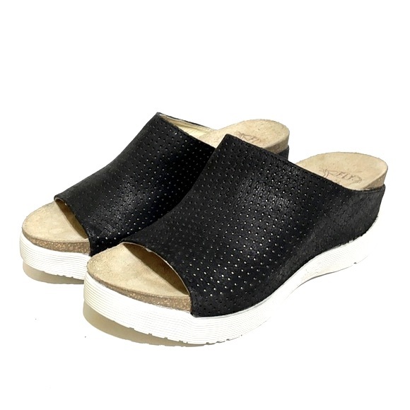 Fly London Shoes - Fly London Wigg Platform Wedge Slide Sandal Size 7
